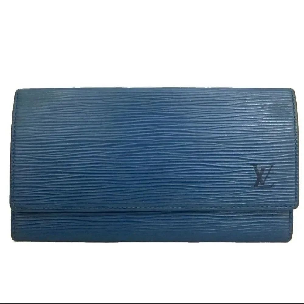Authentic Louis Vuitton Epi Porte Bifold Long Wallet /MI0994.